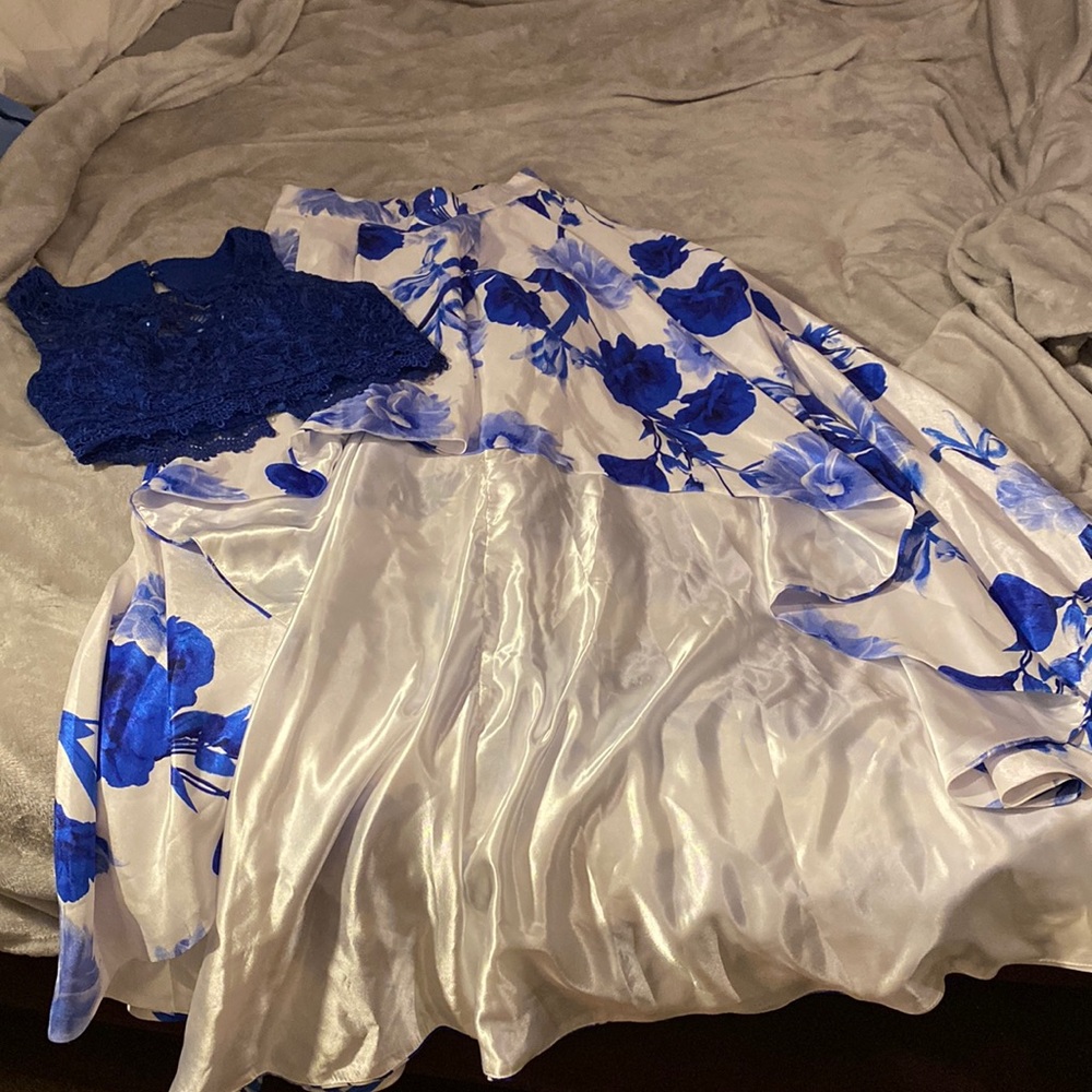 royal blue prom dress